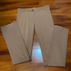 Betabrand Tan Bootcut dress pants